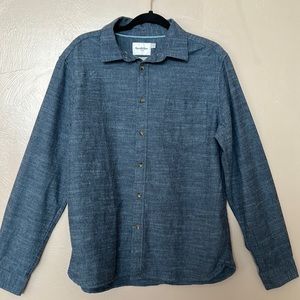 Good Fellow Men’s Denim Long Sleeve Shirt. Lg.